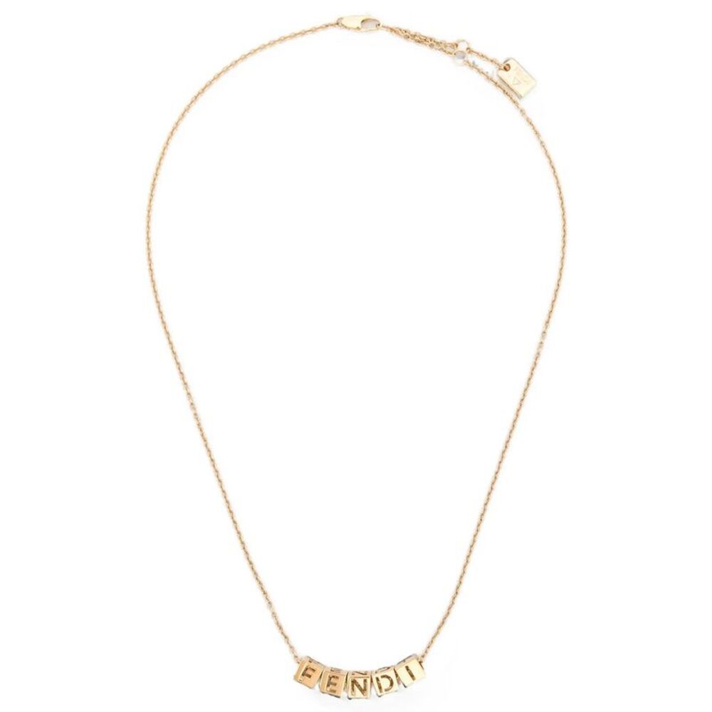 Fendi Women Collana Fendi Faces In Metallo Color Oro